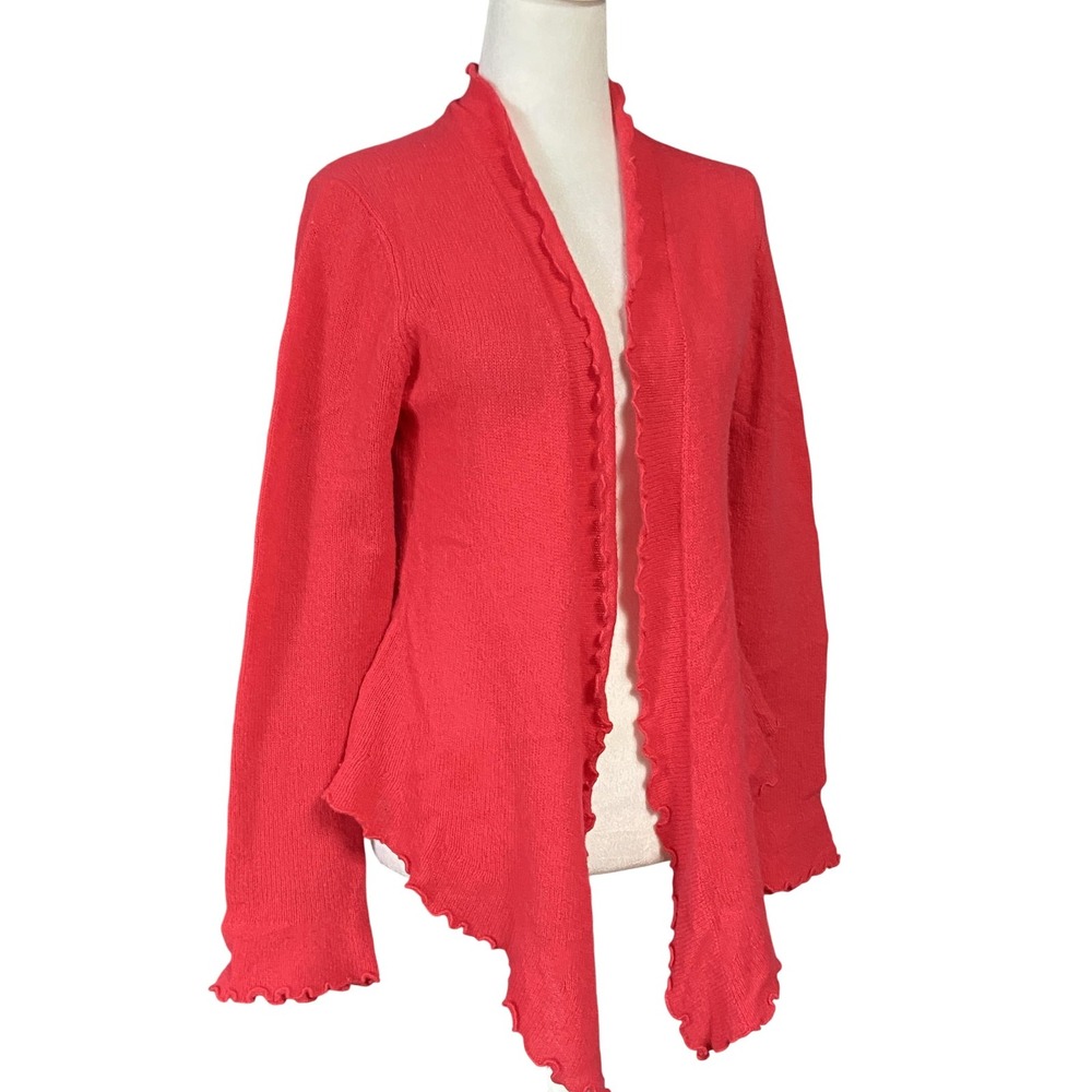 Margaret Loves Peter Sweater Womens Large Cashmere Cardigan‎ Ruffle Scotland